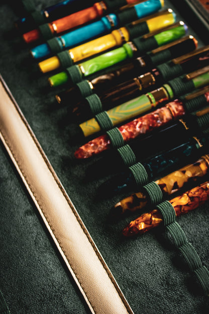 40 Pen Zipper Case - Army Green