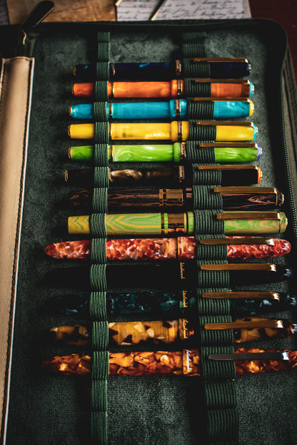 40 Pen Zipper Case - Army Green