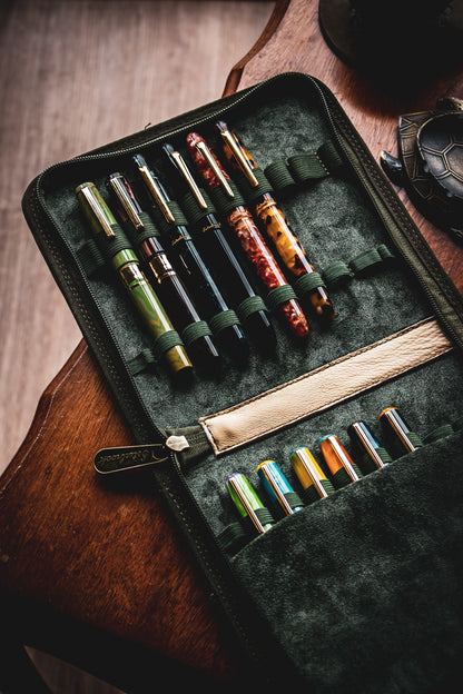 20 Pen Zipper Case - Army Green