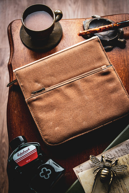 20 Pen Zipper Case - Tan