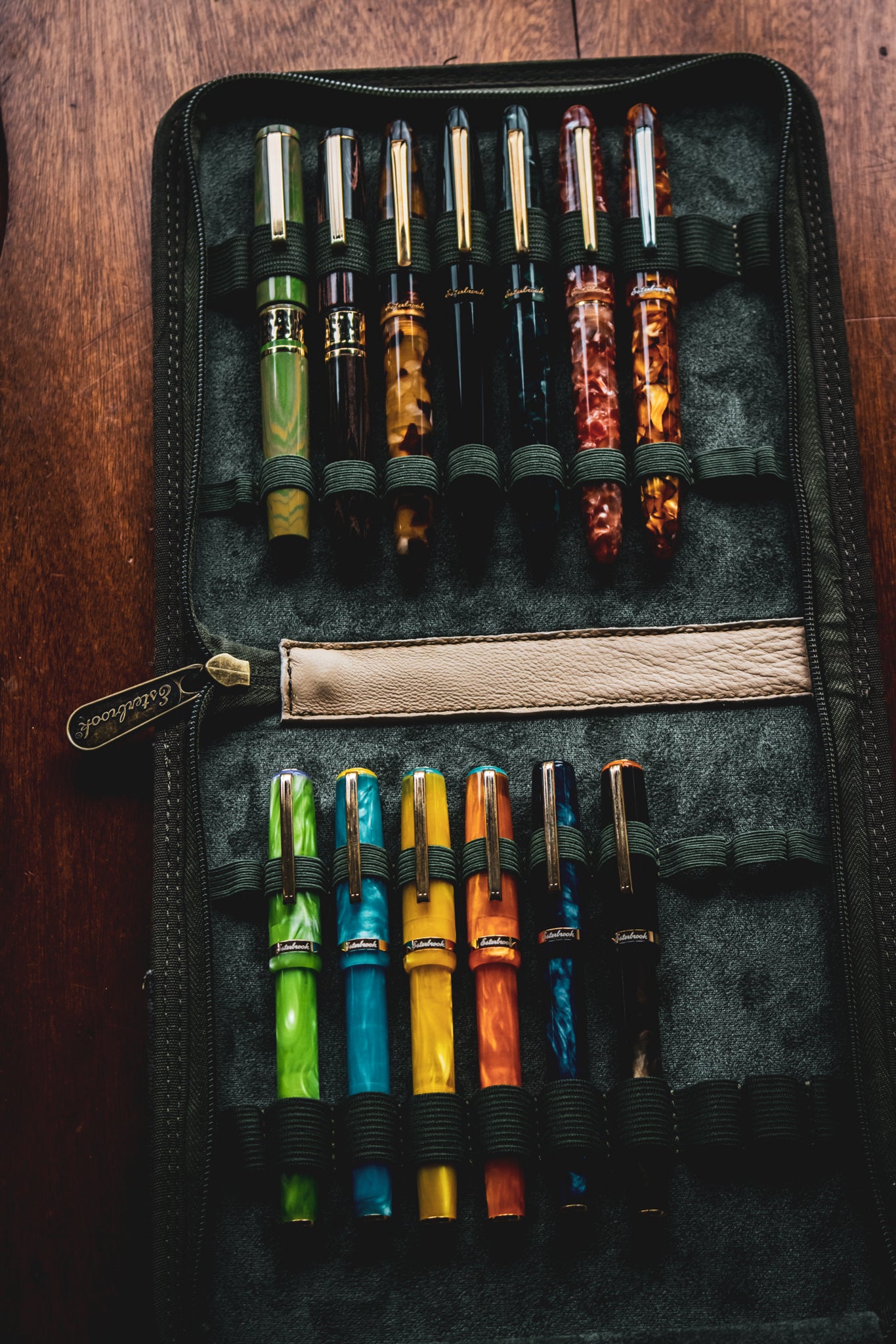 20 Pen Zipper Case - Army Green