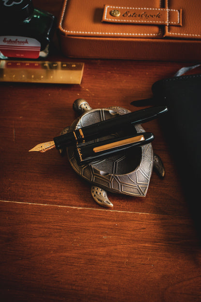 Estie Ebony - Gold Trim