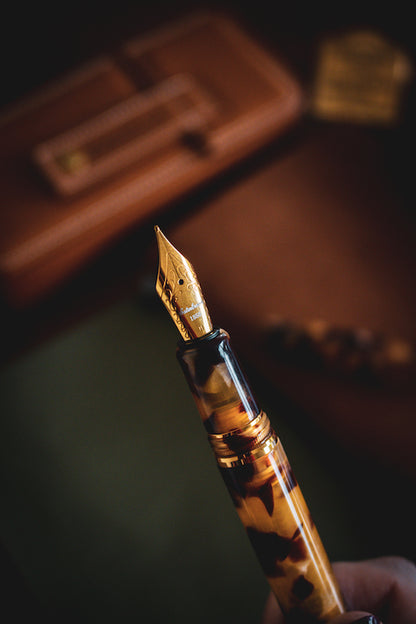 Estie Tortoise - Gold Trim