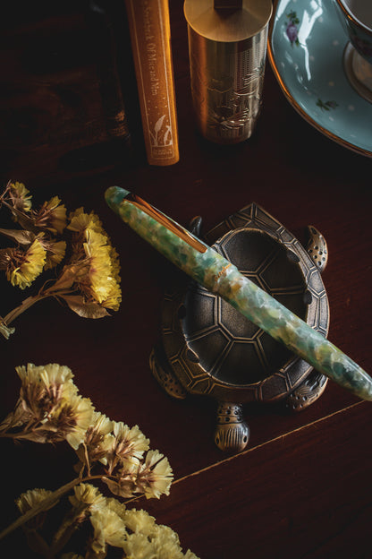 Estie Sea Glass - Gold Trim