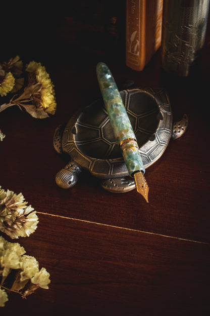 Estie Sea Glass - Gold Trim