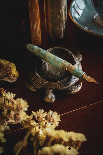 Estie Sea Glass - Gold Trim