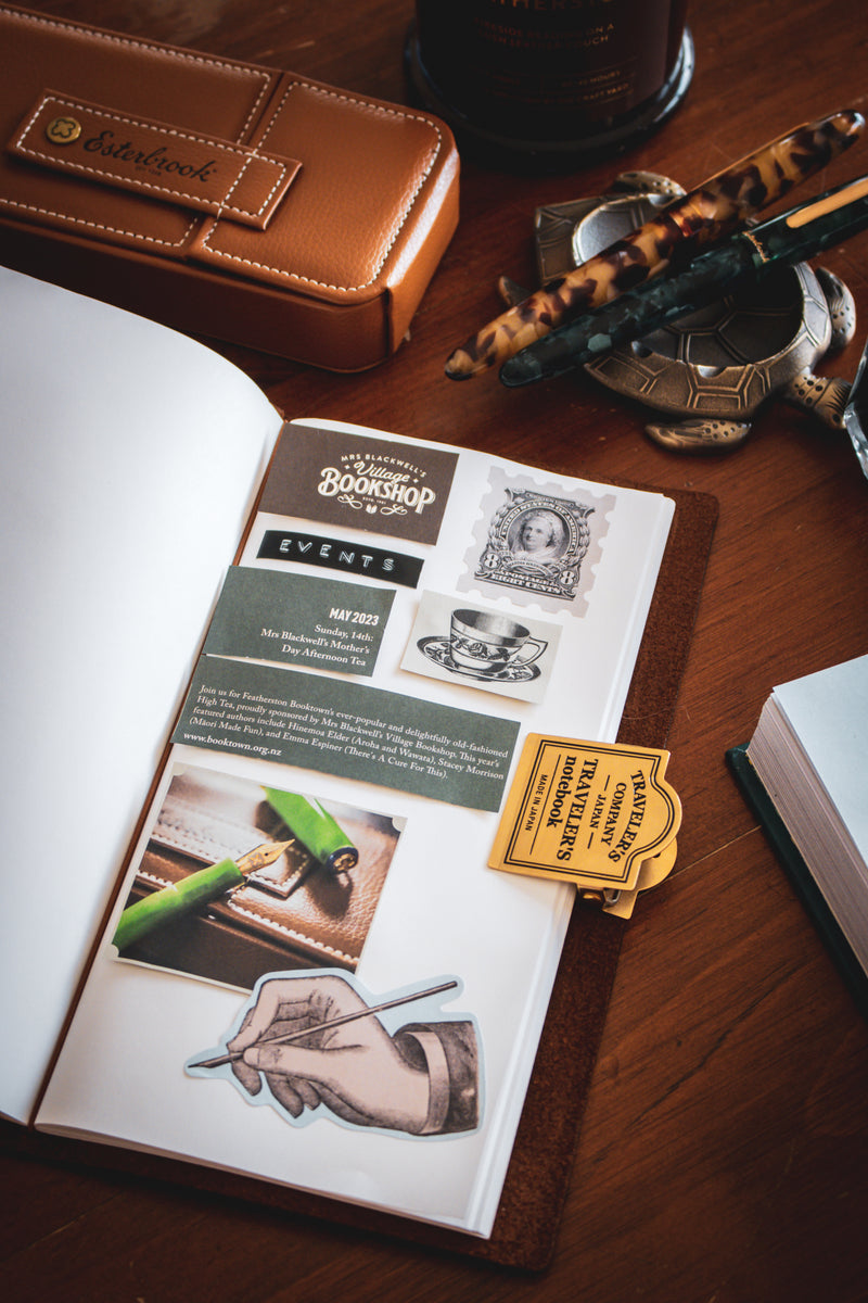 TRAVELER'S Notebook Brass Clip - Logo