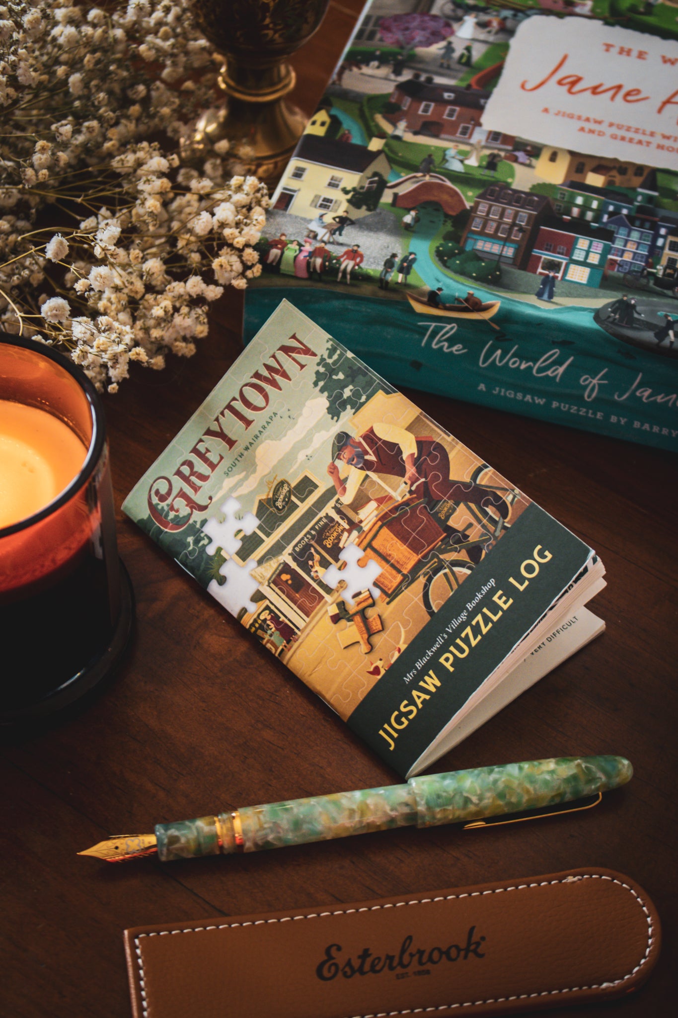 Estie Sea Glass - Gold Trim