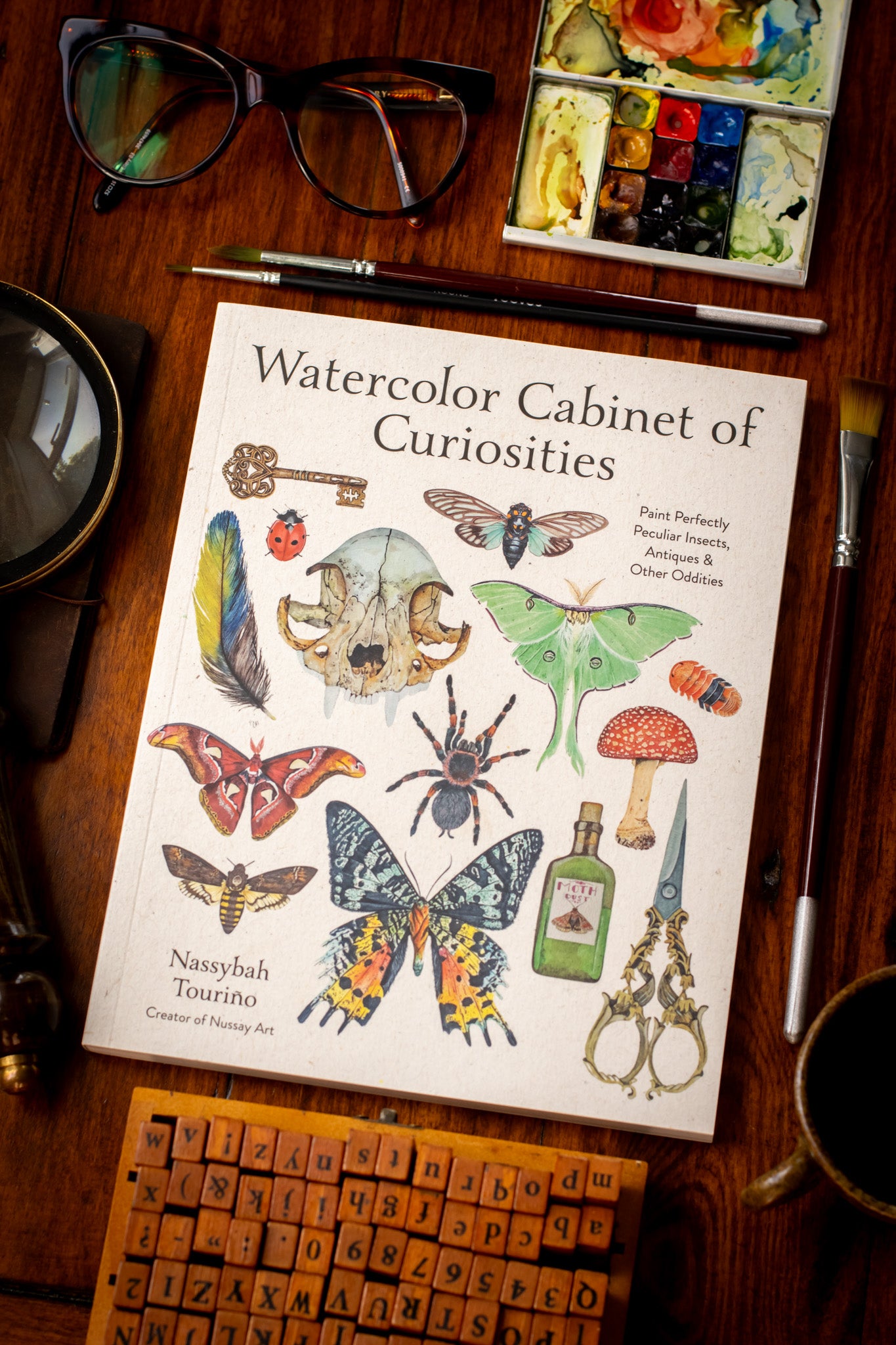 Watercolor Cabinet of Curiosities