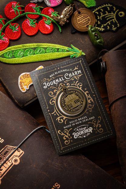 Brass Journal Charm - Village Bookshop