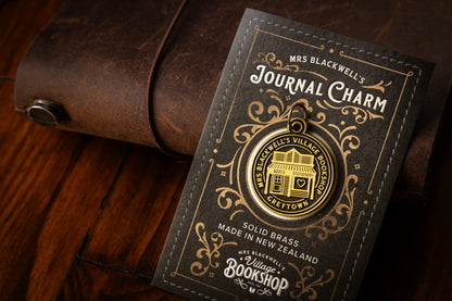 Brass Journal Charm - Village Bookshop