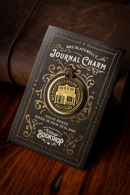 Brass Journal Charm - Village Bookshop
