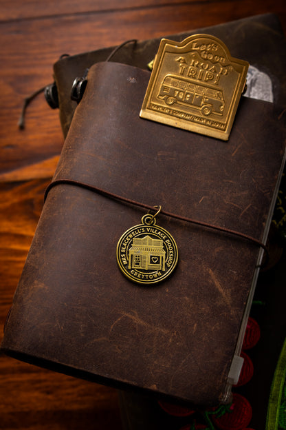 Brass Journal Charm - Village Bookshop