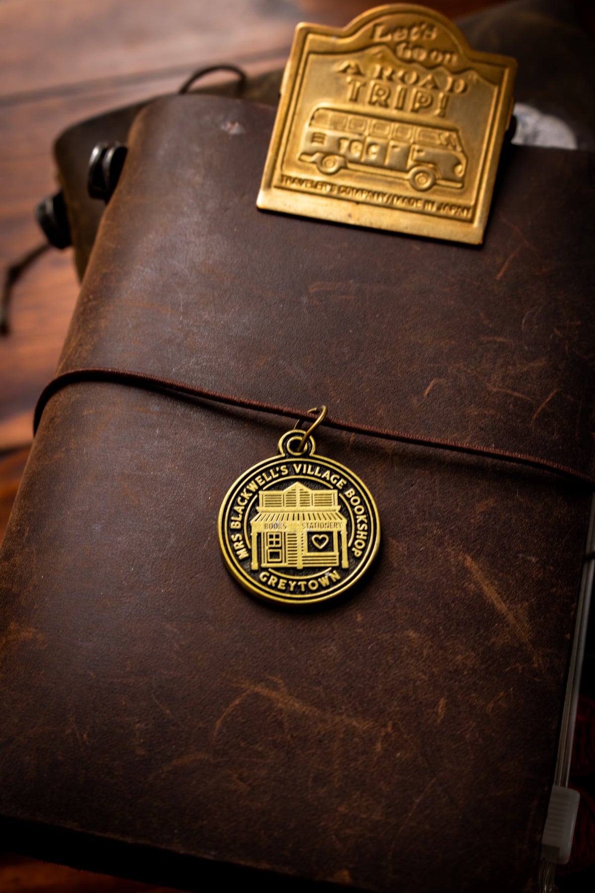 Brass Journal Charm - Village Bookshop