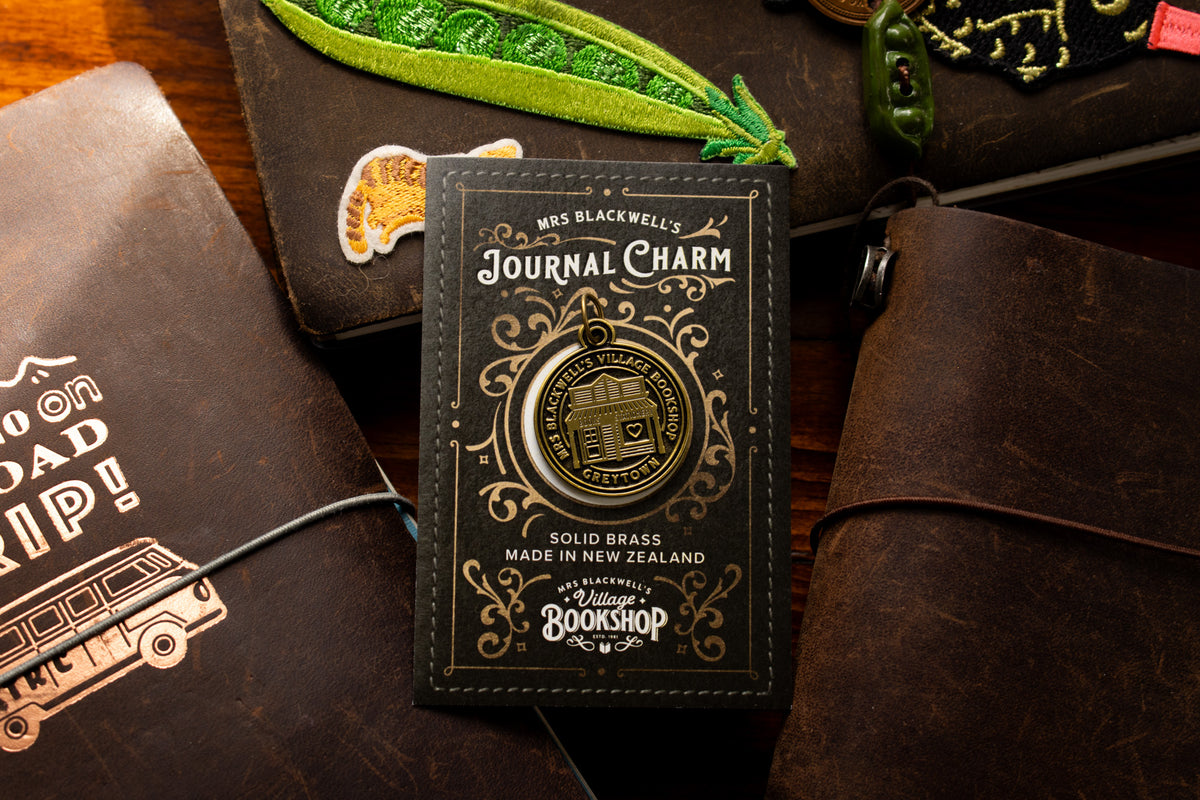 Brass Journal Charm - Village Bookshop