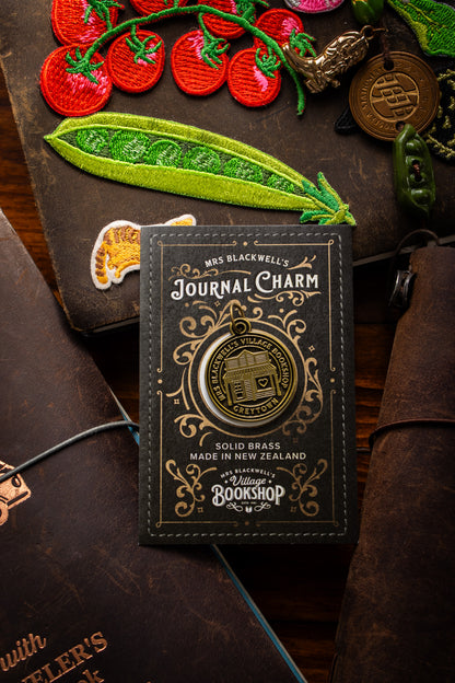 Brass Journal Charm - Village Bookshop