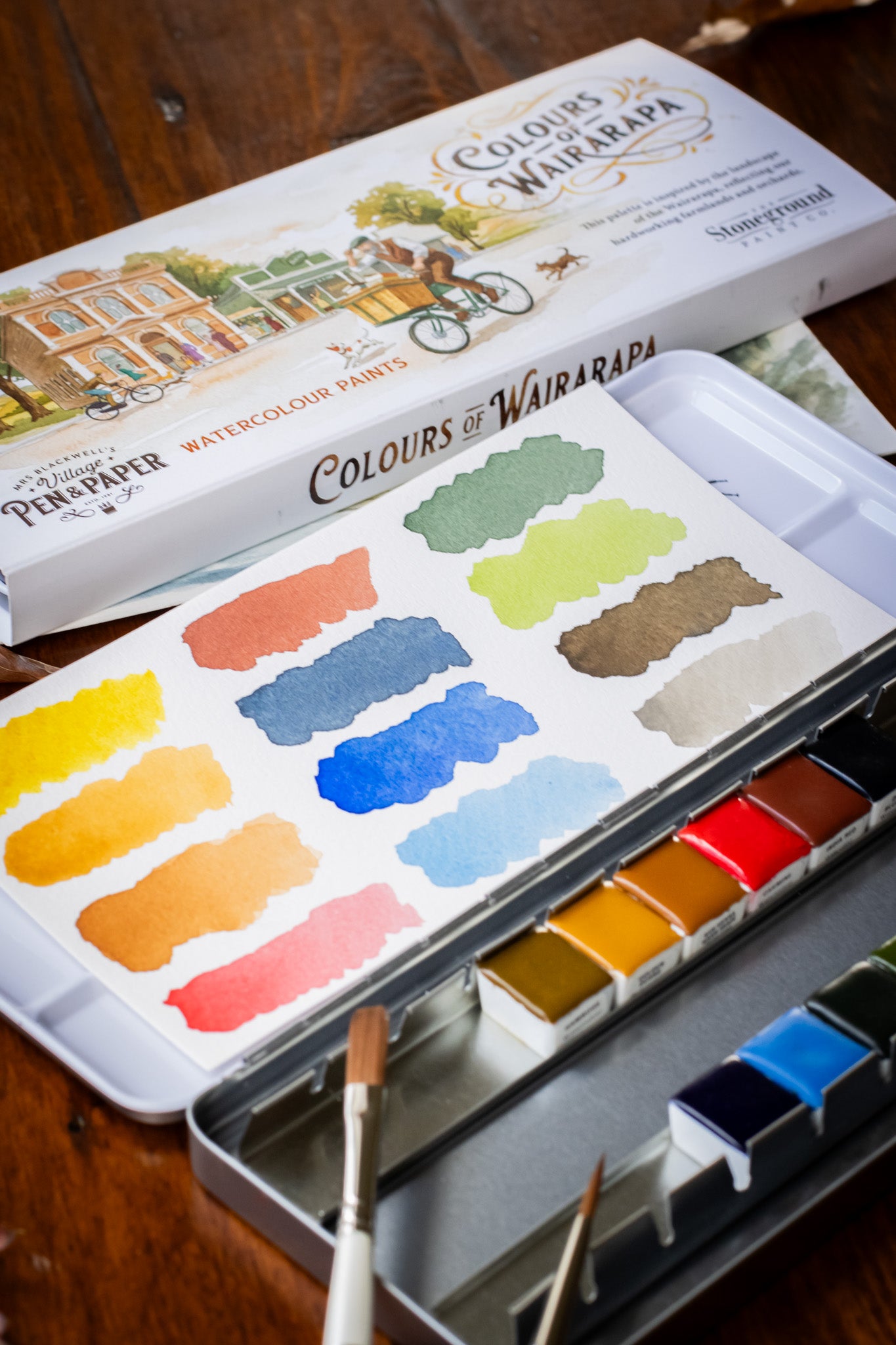 Colours of Wairarapa Watercolour Palette (12)