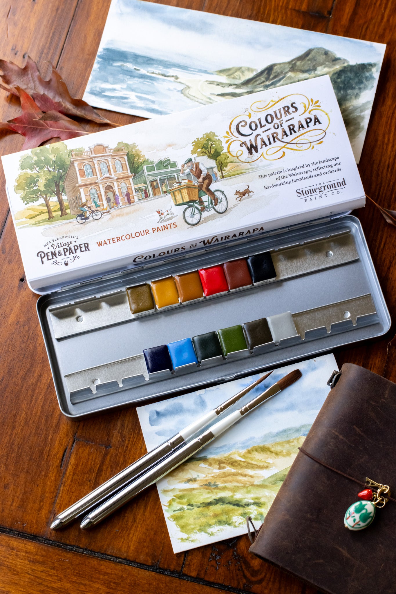 Colours of Wairarapa Watercolour Palette (12)