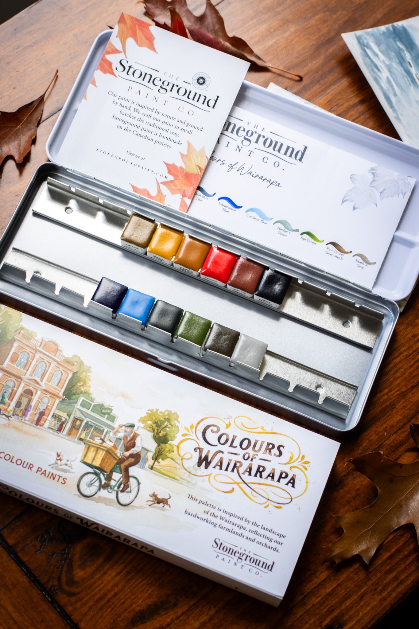 Colours of Wairarapa Watercolour Palette (12)