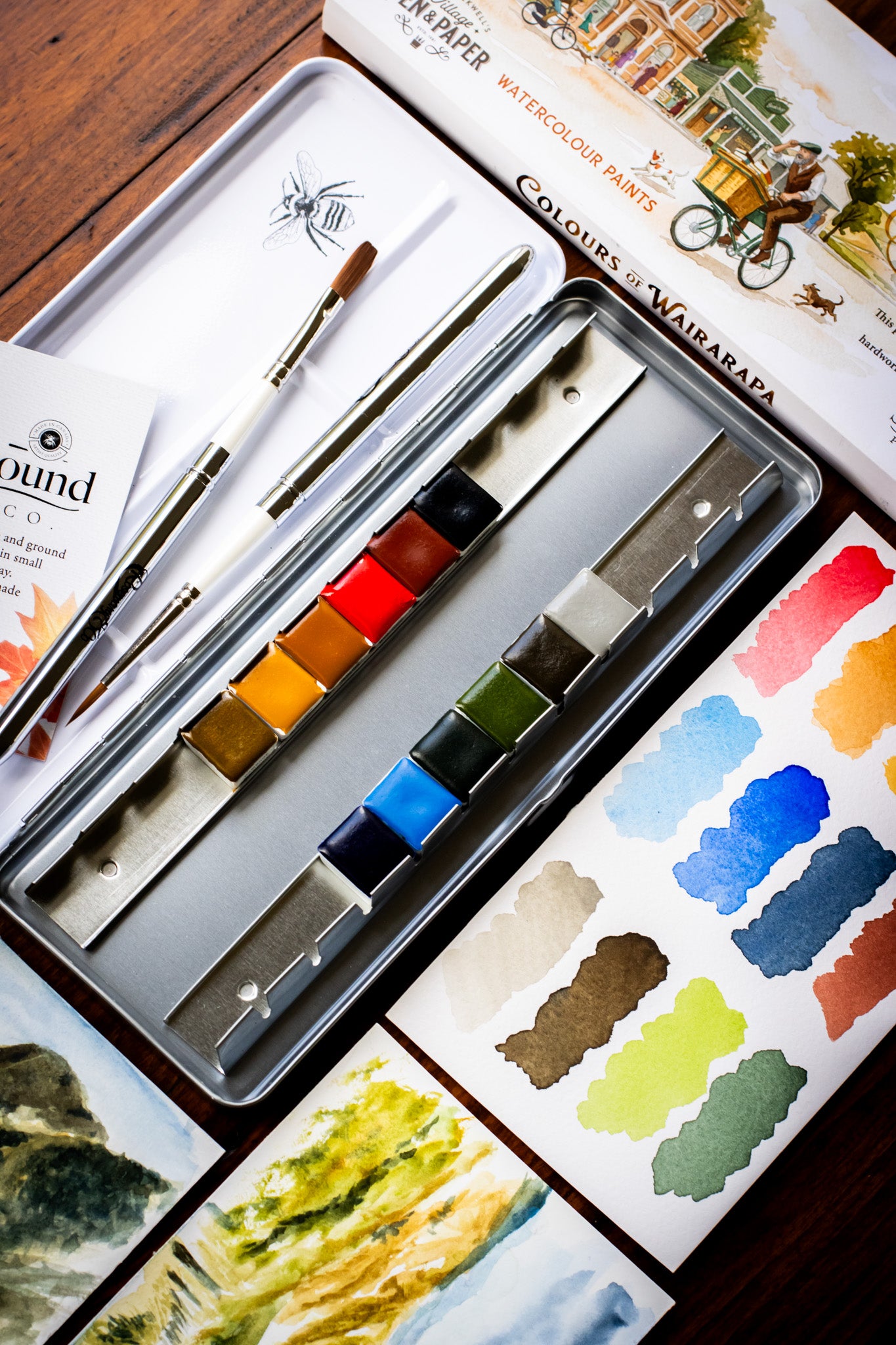 Colours of Wairarapa Watercolour Palette (12)