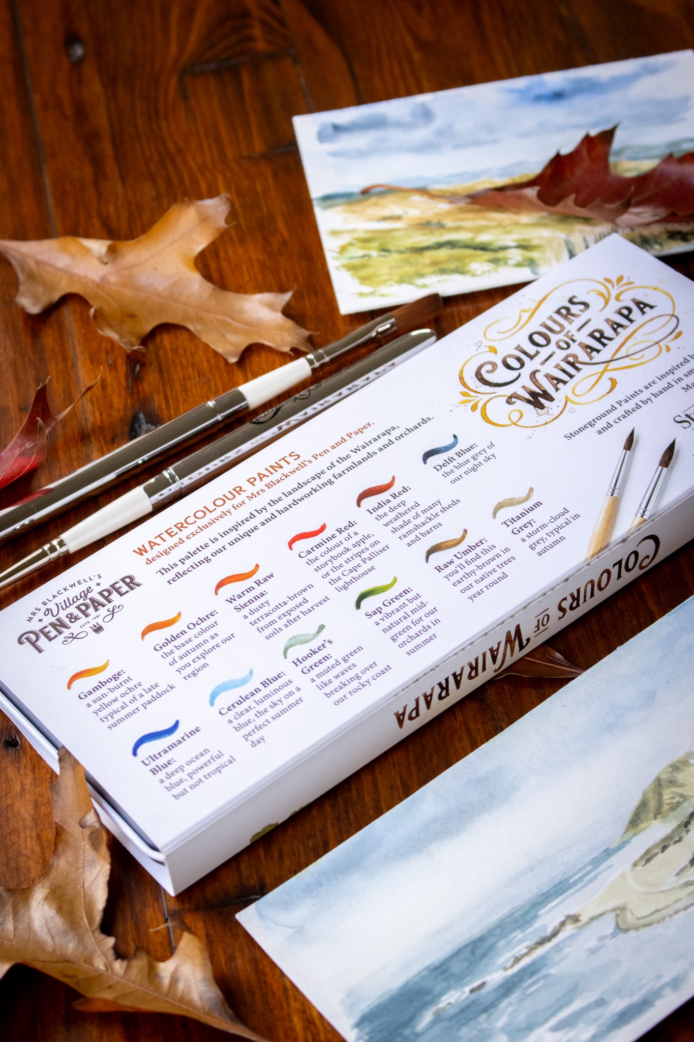Colours of Wairarapa Watercolour Palette (12)