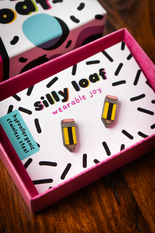 Pencil Stud Earrings