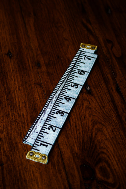 Embroidered Bookmark - Blue Tape Measure