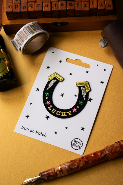 Iron on Embroidered Patch - Horse Shoe