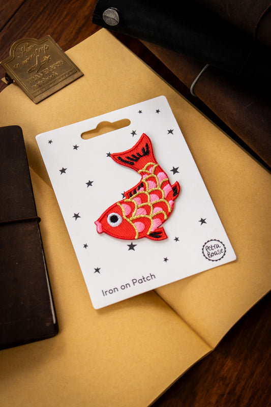 Iron-on Embroidered Patch - Koi Fish