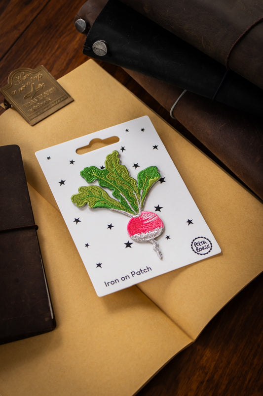 Iron-on Embroidered Patch - Radish
