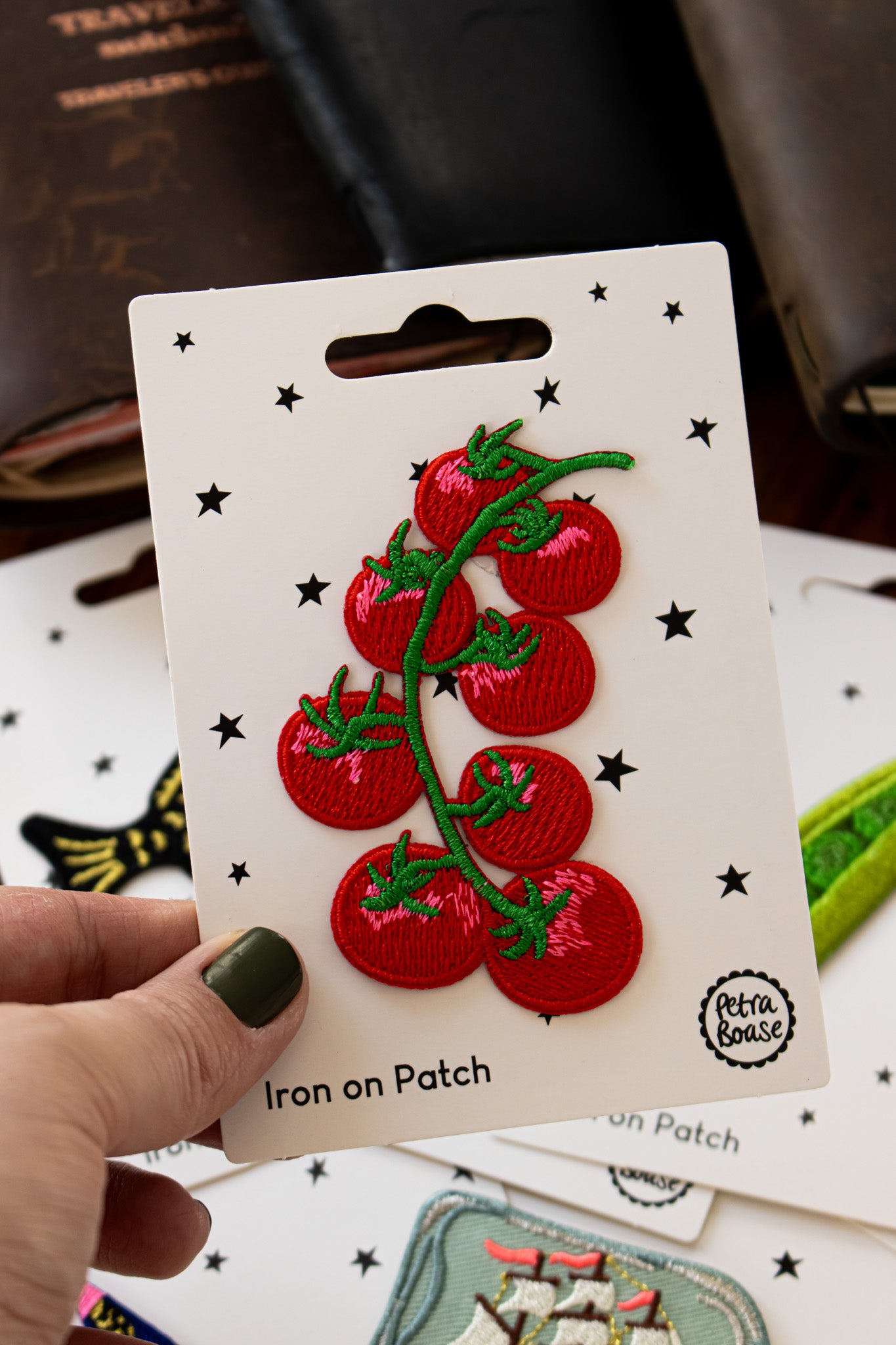 Iron-on Embroidered Patch - Tomatoes