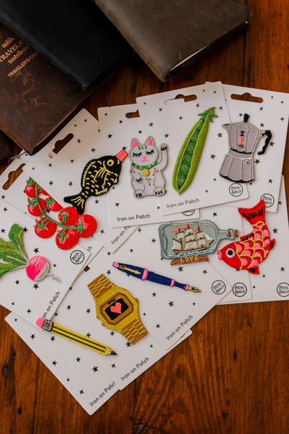 Iron-on Embroidered Patch - Koi Fish