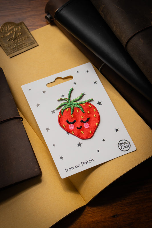 Iron-on Embroidered Patch - Strawberry