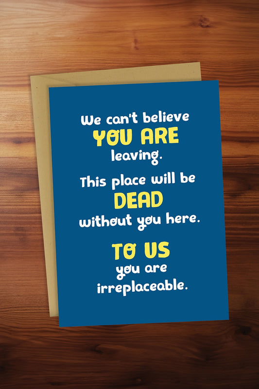 Dead to Us Card
