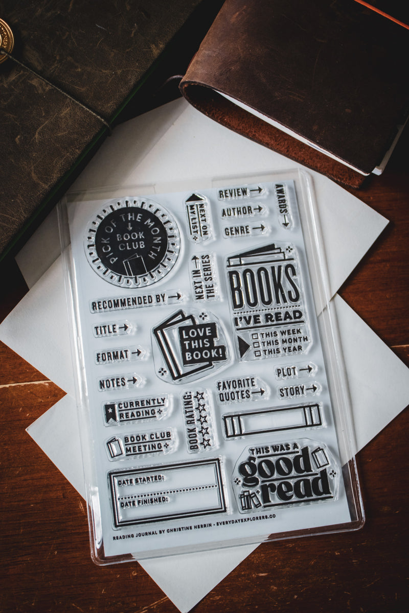 Reading Journal - Clear Stamp Set