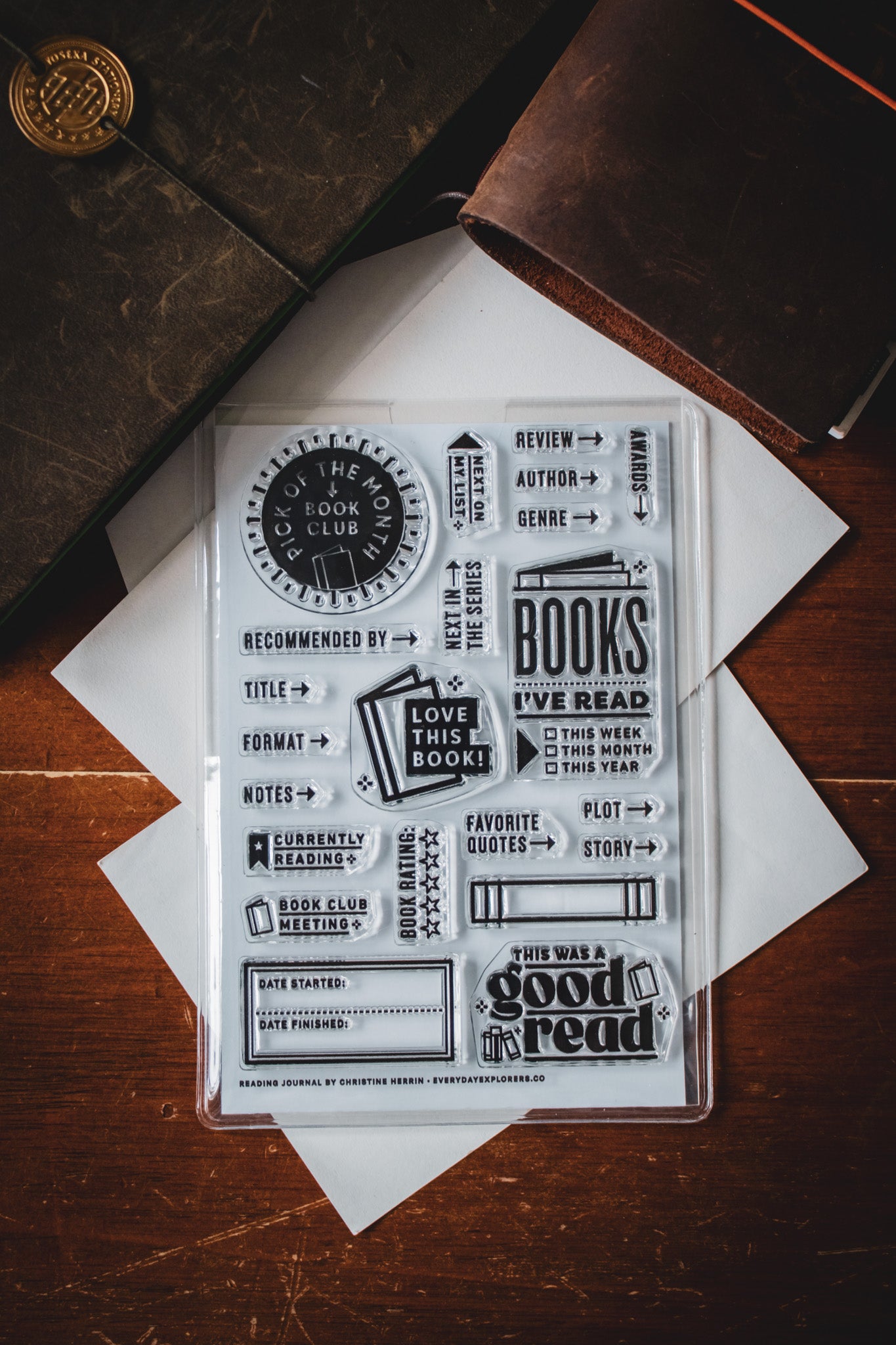 Reading Journal - Clear Stamp Set