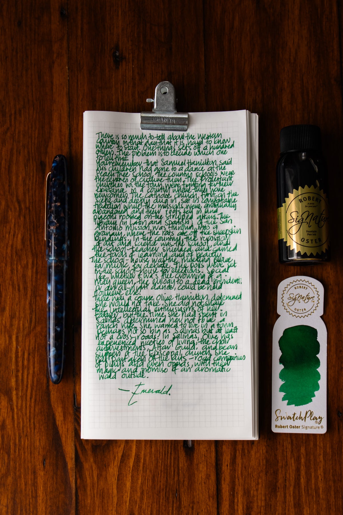 Fountain Pen Ink: Emerald