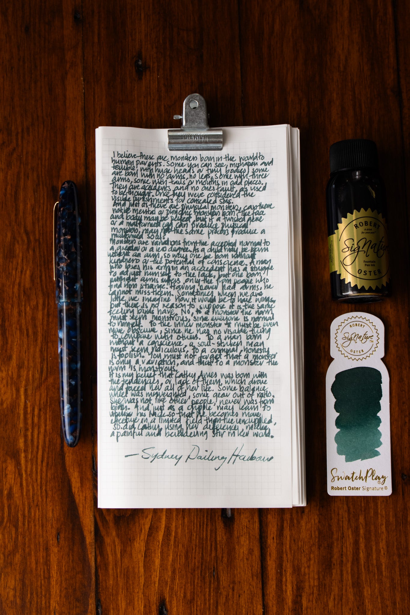 Fountain Pen Ink: Sydney Darling Harbour