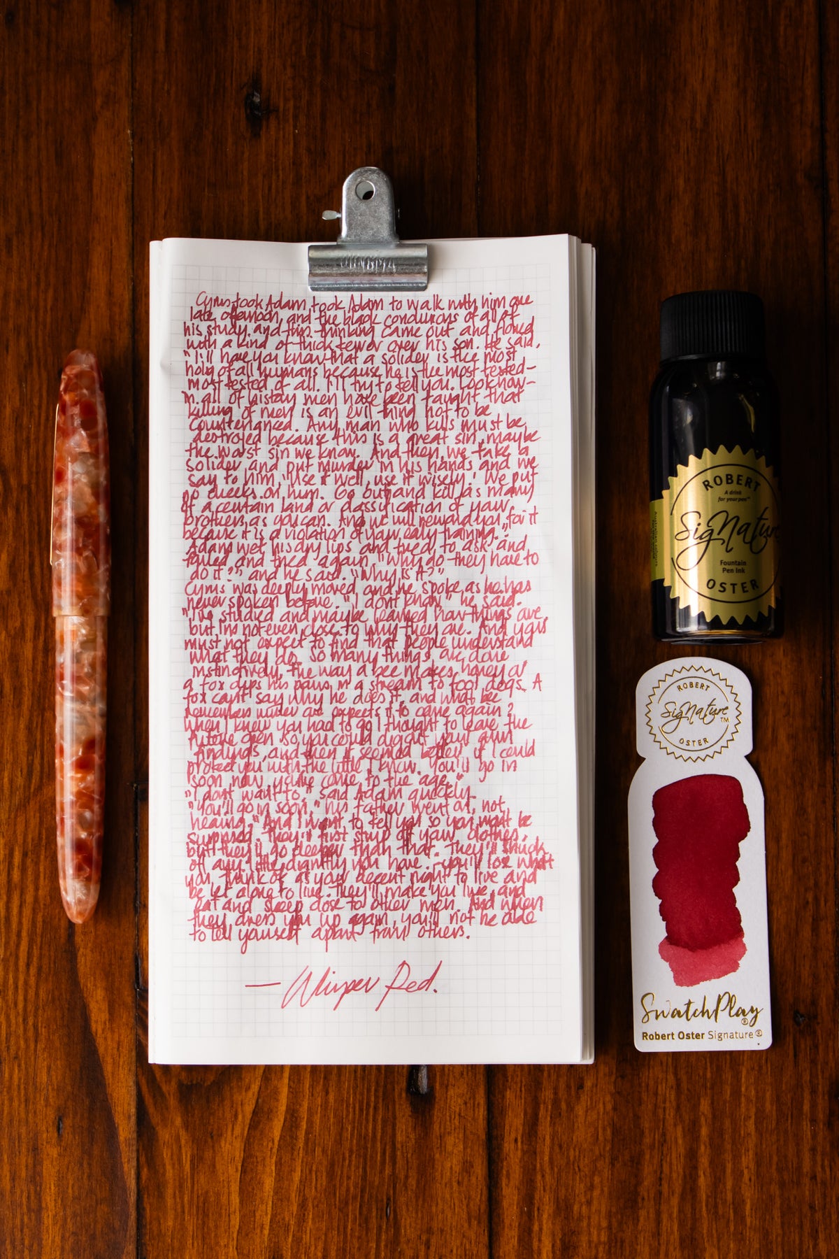 Fountain Pen Ink: Whisper Red