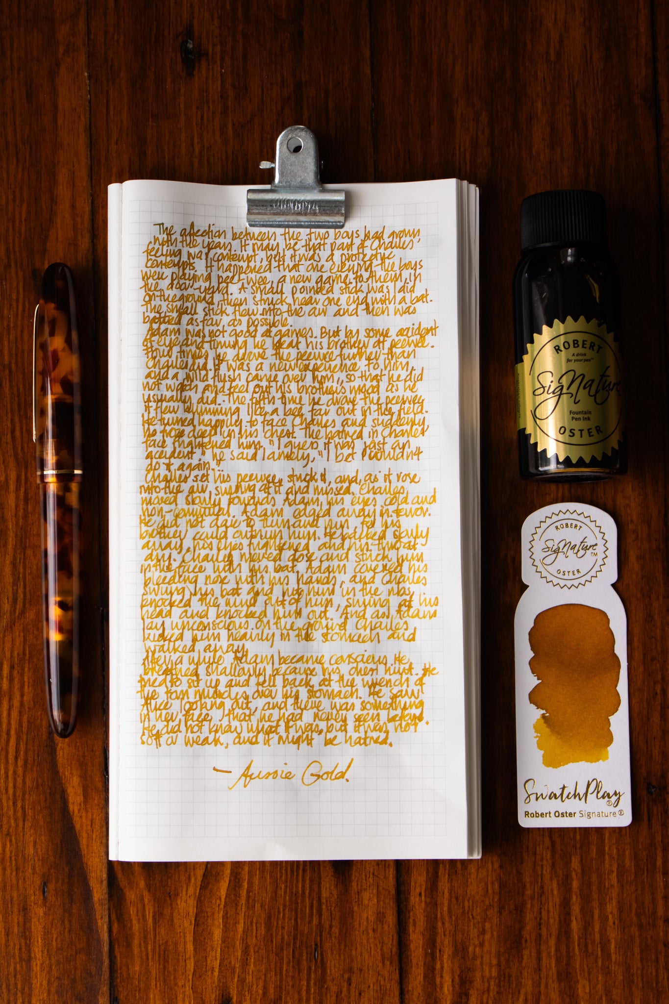 Fountain Pen Ink: Aussie Gold