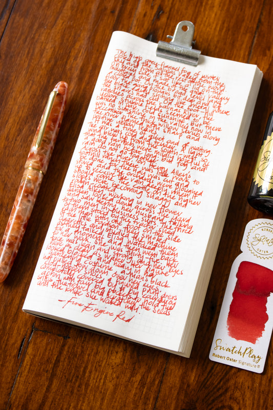 Fountain Pen Ink: Fire Engine Red