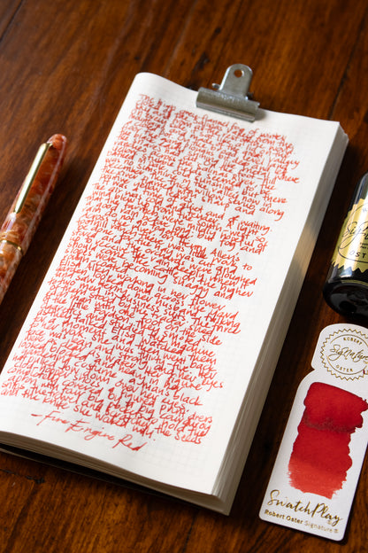 Fountain Pen Ink: Fire Engine Red