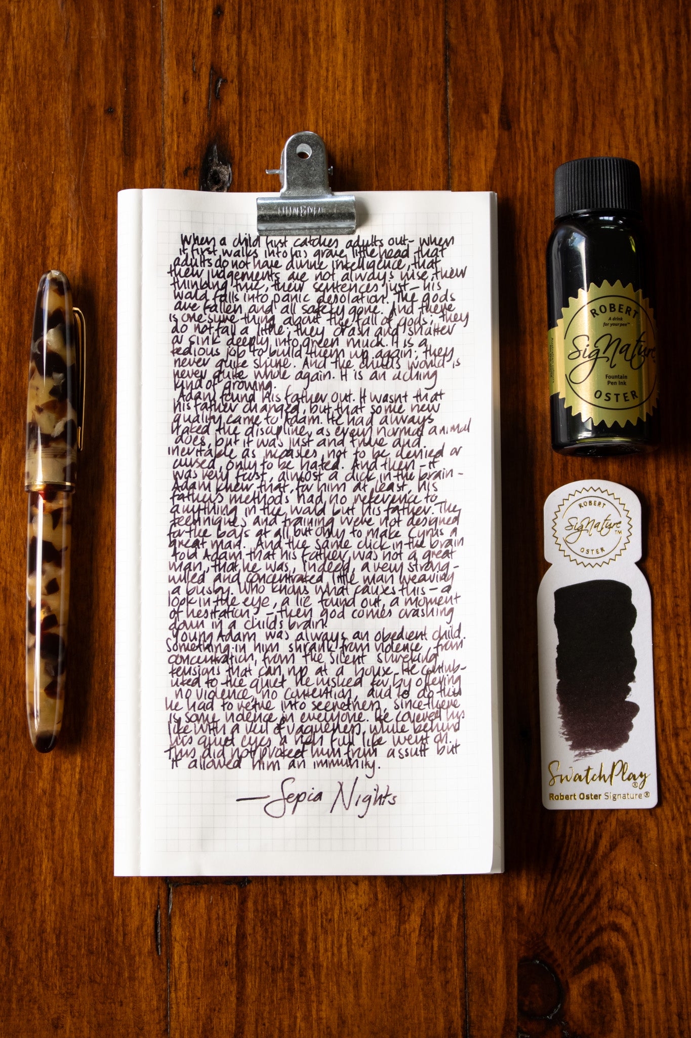 Fountain Pen Ink: Sepia Nights