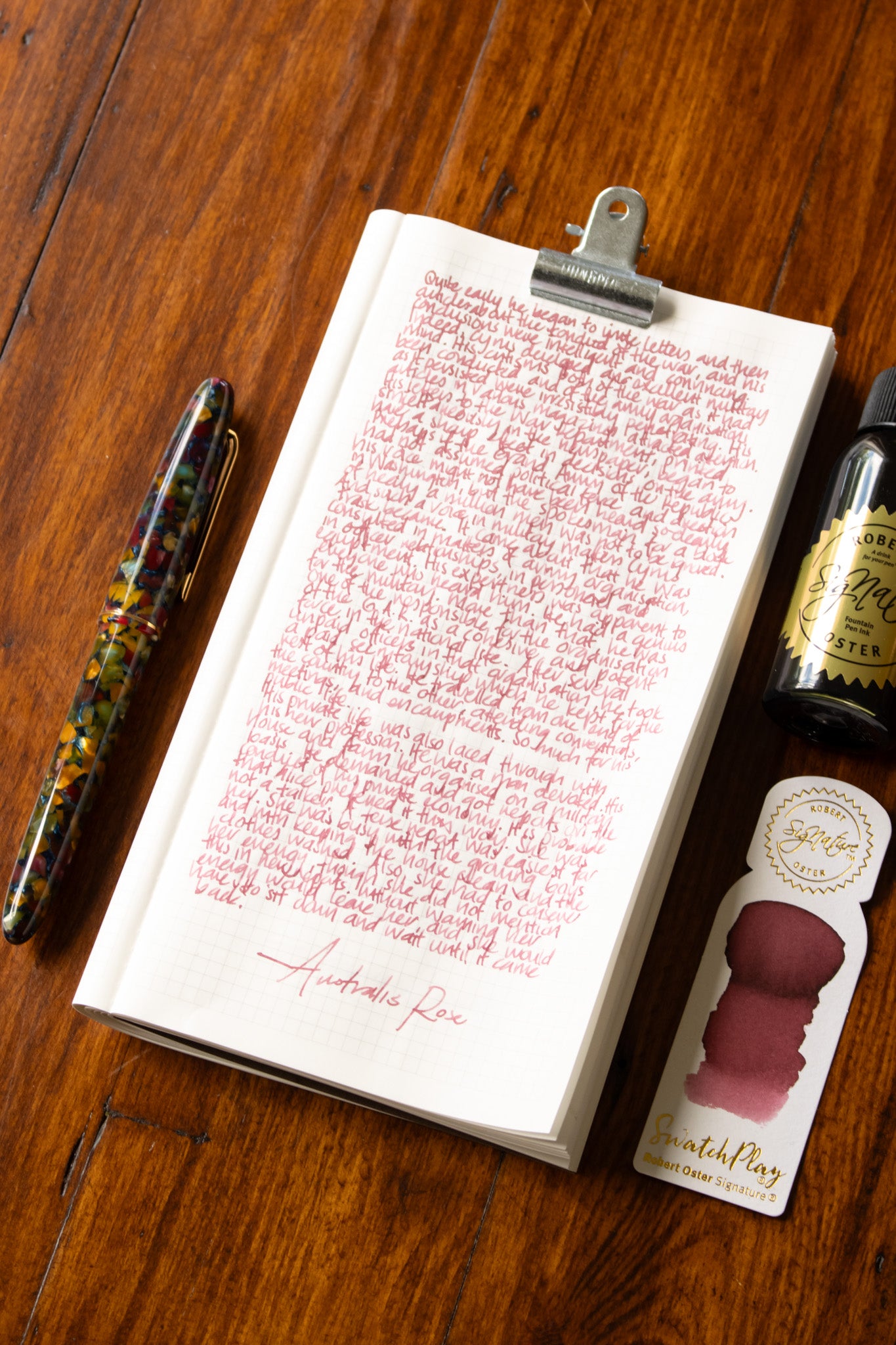 Fountain Pen Ink: Australis Rose