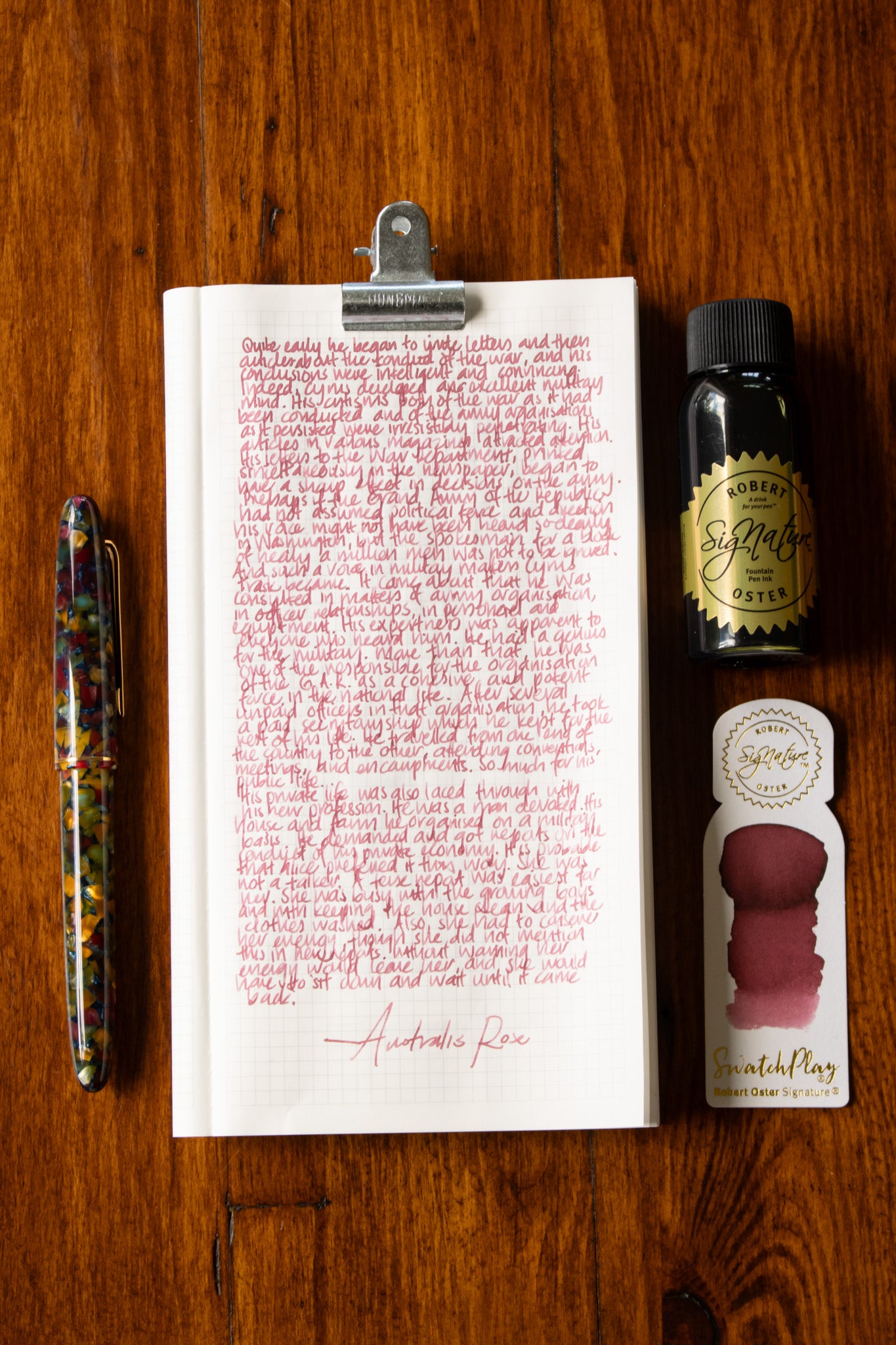 Fountain Pen Ink: Australis Rose
