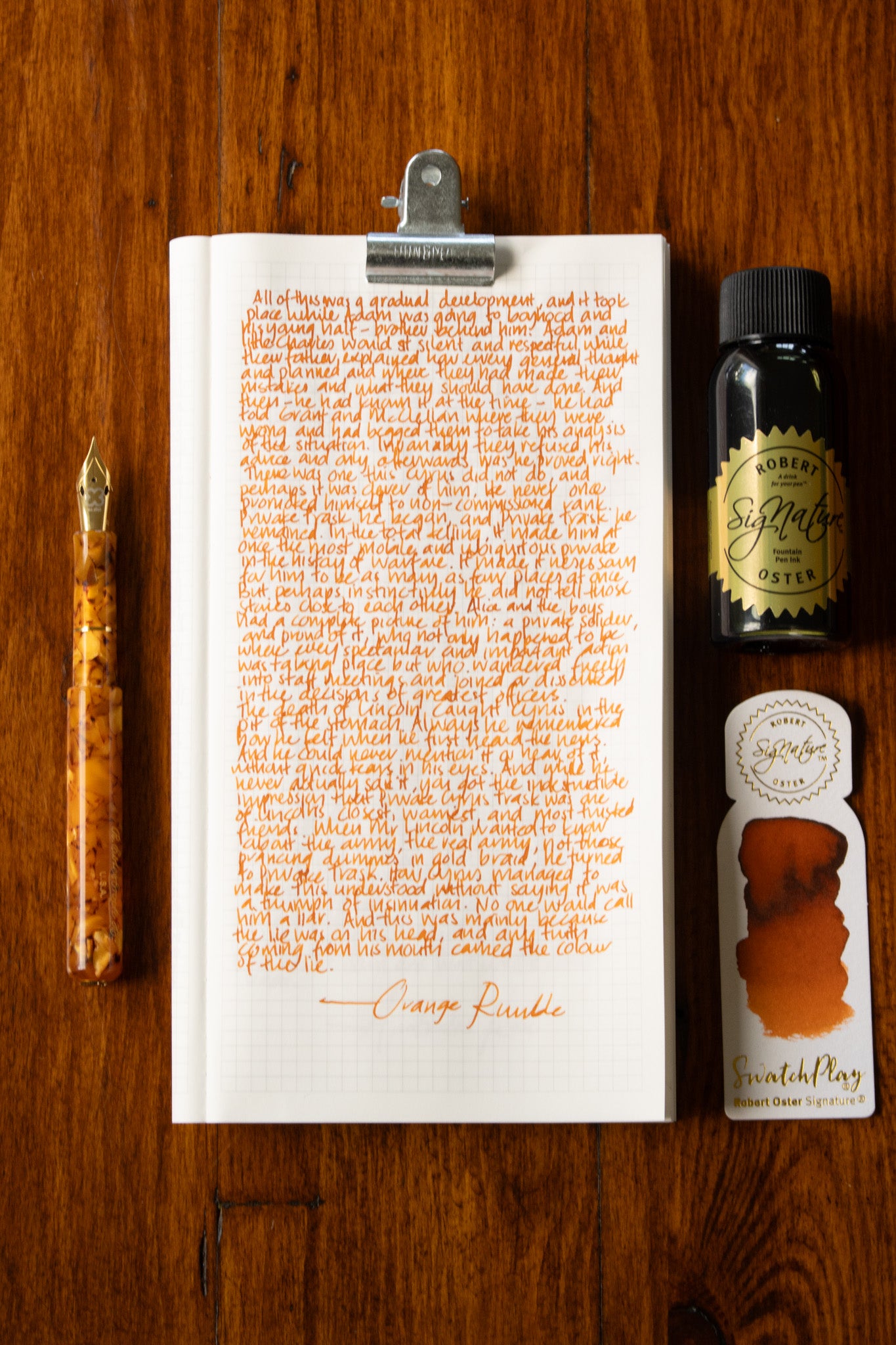 Fountain Pen Ink: Orange Rumble