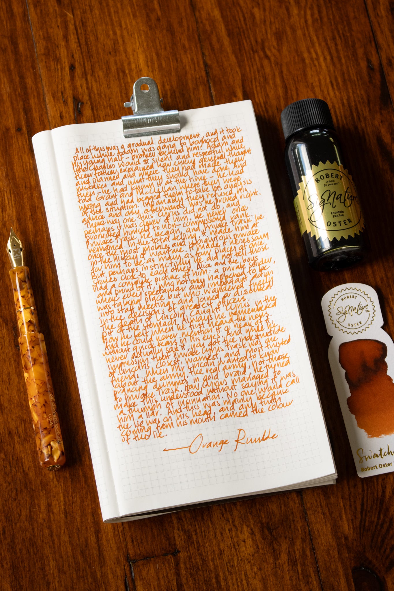 Fountain Pen Ink: Orange Rumble