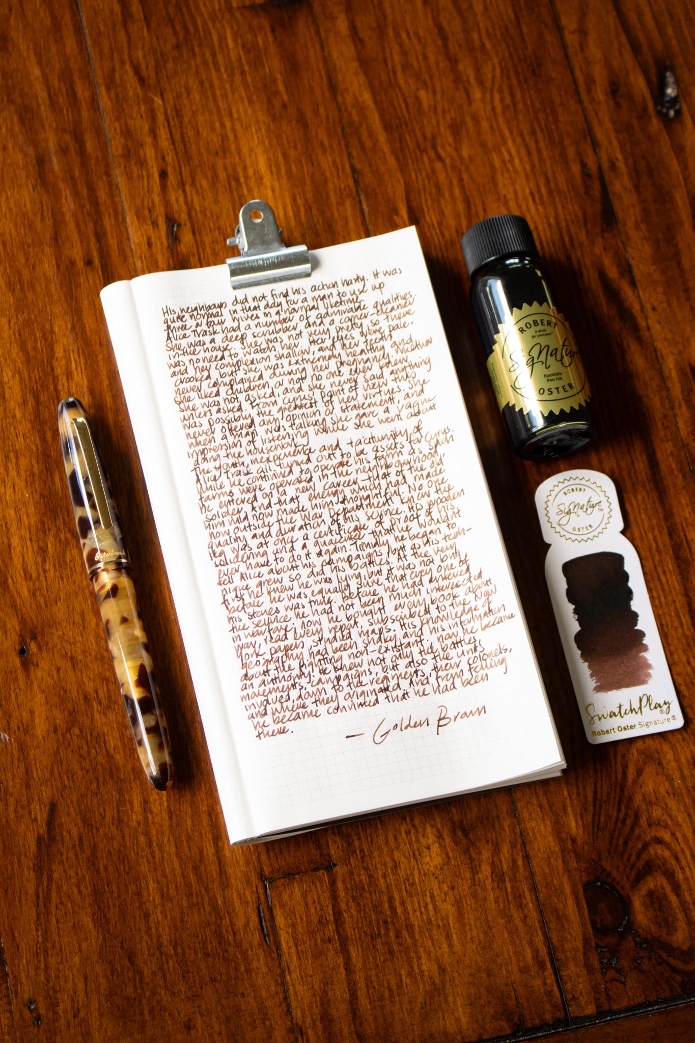 Fountain Pen Ink: Golden Brown