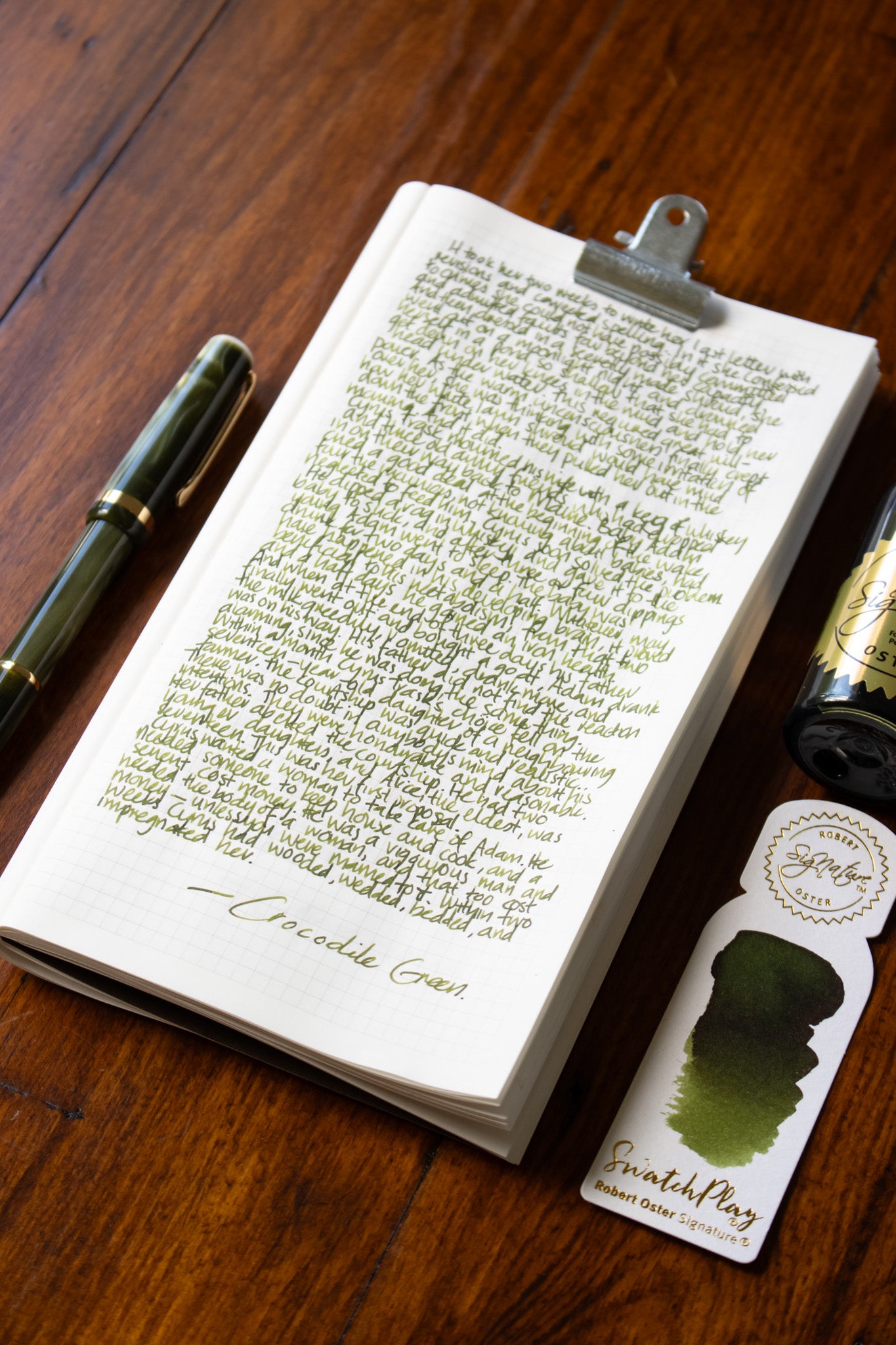 Fountain Pen Ink: Crocodile Green