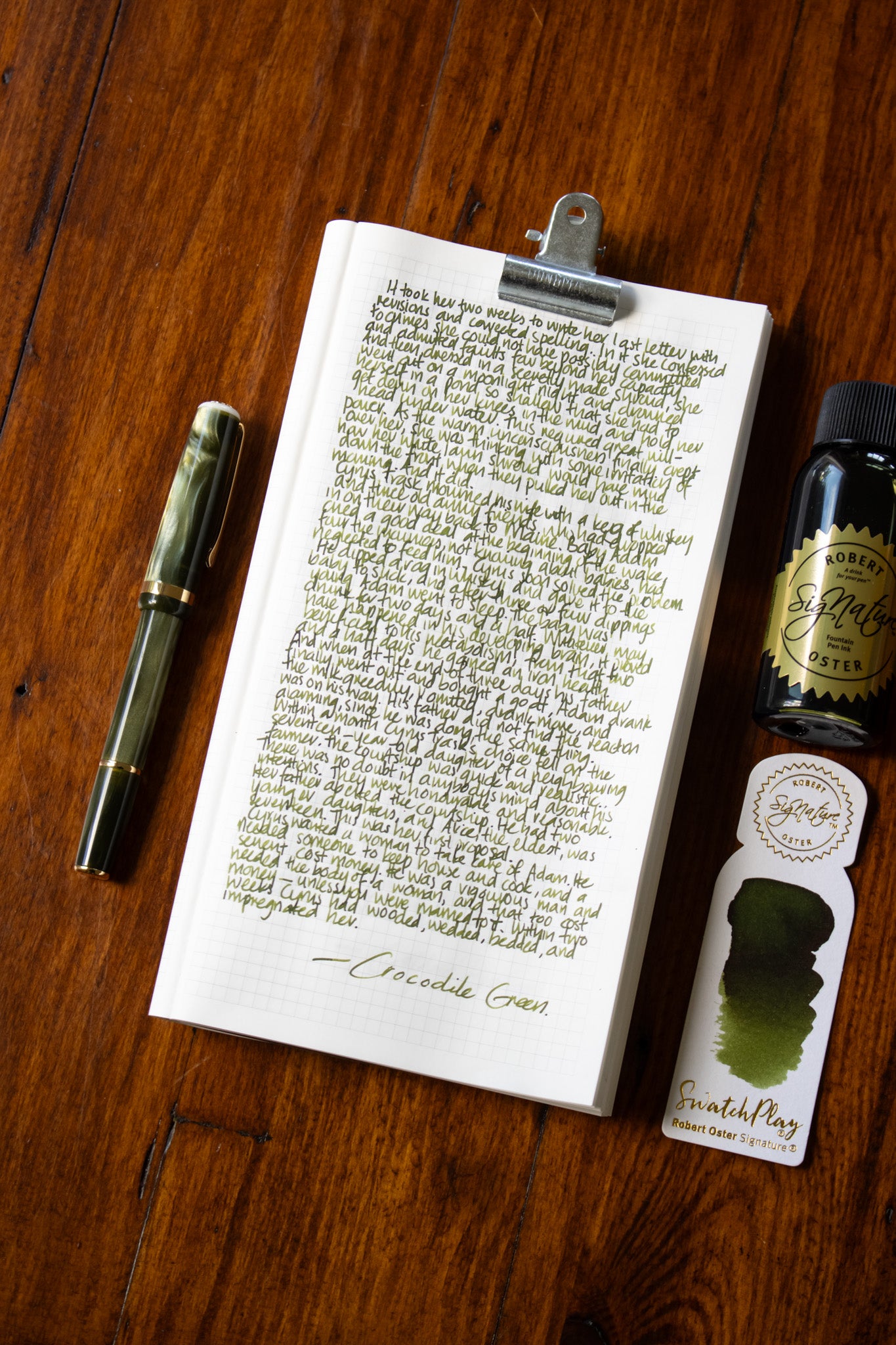 Fountain Pen Ink: Crocodile Green